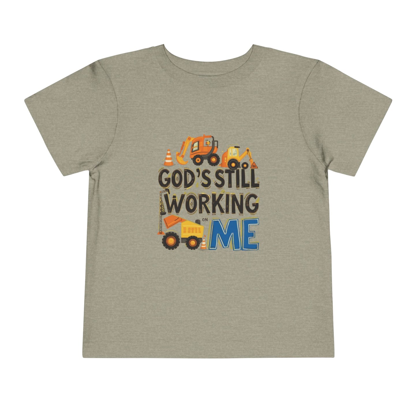Toddler Construction Tee - God's Still Working on Me - Sizes 2T - 5T