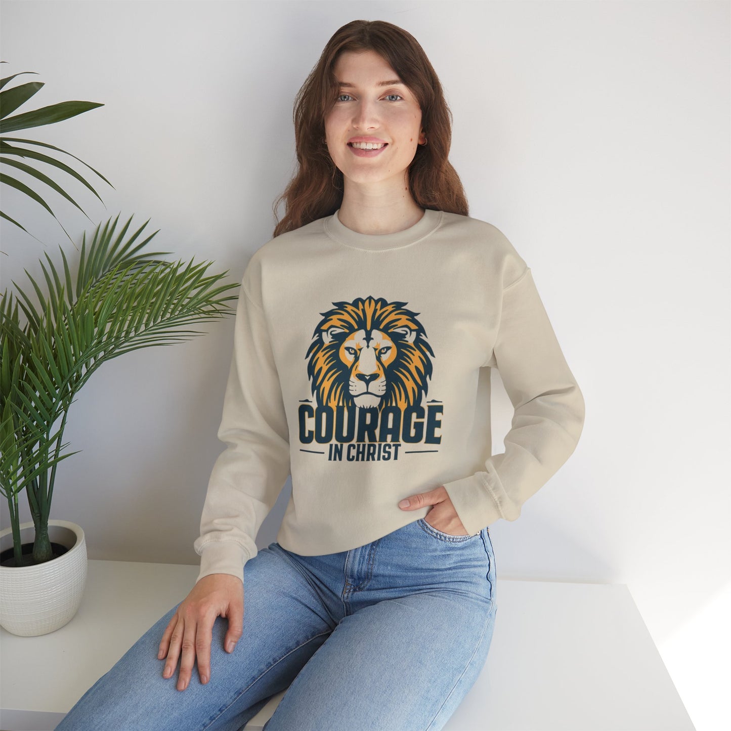 Courage in Christ Crewneck Sweatshirt