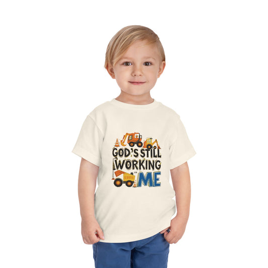 Toddler Construction Tee - God's Still Working on Me - Sizes 2T - 5T